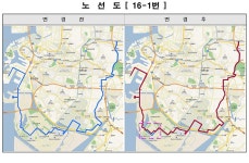 홈>교통행정>버스>시내버스 노선정보>개편노선정보(2020.12.31.) > (간선 16-1) 시내버스 변경노선 안내 | 교통·도로