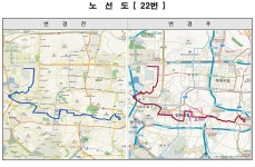 홈>교통행정>버스>시내버스 노선정보>개편노선정보(2020.12.31.) > (간선 22) 시내버스 변경노선 안내 | 교통·도로