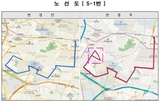 홈>교통행정>버스>시내버스 노선정보>개편노선정보(2020.12.31.) > (간선 5-1) 시내버스 변경노선 안내 | 교통·도로