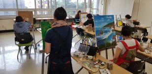 홈>열린광장>갤러리>작품마당 > <2022년제2기>서양화교실&기초미술드로잉 작품 및 수업 스케치 | 서부여성회관