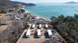 수문 블루투어 오토캠핑장 전경 - 수문랜드블루투어오토캠핑장 수문 블루투어 오토캠핑장 전경
