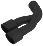 Borla 60701CB: Dual Round Stainless Steel Exhaust Tip | 3-1/2 in. D x 6 in. L | Jeep Gladiator JT 3.6L V6 4WD Crew Cab with 2-3/4... 