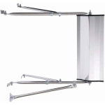 K-Source H3641: Heavy Duty Mirror West Coast Mirror w/Mount - JEGS High Performance