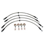 Granatelli 500069-C: Stainless Steel Brake Line Kit Camaro V8 2010-2011 | JEGS