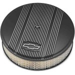 Holley 120-164: Officially Licensed Chevy Bowtie Vintage Finned Air Cleaner Assembly - JEGS High Performance