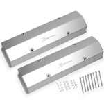 Holley 890008: Fabricated Aluminum Valve Covers - JEGS High Performance