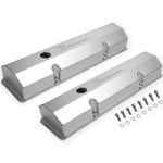 Holley 890010: Fabricated Aluminum Valve Covers - JEGS High Performance