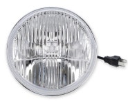 Holley LFRB155: RetroBright LED Round Headlight | Select 1930-2006 Vehicles with Round Headlight Grille | Diameter 7 in. | Clear... 