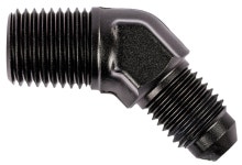 JEGS 110131: AN to NPT 45-Degree Adapter Fitting | -4 AN Male to 1/4 in. NPT | 45-Degree AN Flare to NPT Thread | Aluminum... 