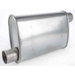 JEGS 300012: Turbo Muffler [2 1/2 in.] Offset/Offset - Reversible - JEGS High Performance