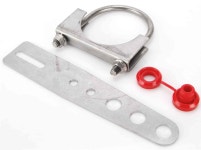 JEGS 309007: Stainless Steel Exhaust Hanger Bolt-on Style (Includes Stainless Exhaust Clamp) - JEGS High Performance