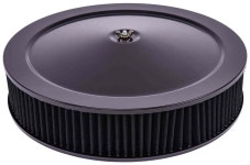 JEGS 500062: Air Cleaner Assembly | Smooth Top | Centered... JEGS 500062: Air Cleaner with Smooth Top 14 in. x 3 in. [Black... 