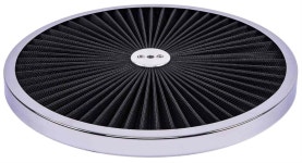 JEGS 500085: Flow-Thru Air Cleaner Lid | 14 in. | Chrome Trim... JEGS 500085: 14 in. Flow-Thru Air Cleaner Lid [Chrome Trim with... 