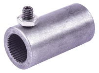 JEGS 60614: Steering U-Joint | 11/16 in.-36 Spline x 3/4 in. Smooth Bore | 2 in. Long | Steel | Natural Finish - JEGS High... 