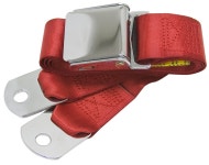Retrobelt 258-BRD-60: Bright Red 2-Point Aviation Lap Belt | JEGS Retro Belt 258-BRD-60: 2-Point Aviation Lap Belt | JEGS