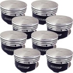 Manley 595030C-8: Ford 4.6L/5.4L 2/4V & 5.4L 3V Flat Top Pistons Stroker Series - JEGS High Performance