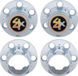 OER 160018: 1971-91 4 x 4 Hub Cap Set - 6 Lug | JEGS
