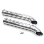 Patriot Exhaust H3819-1: Side Tube Turnouts Without Muffler Metallic Ceramic Coated - JEGS High Performance