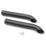 Patriot Exhaust H3821-B: Hi-Temp Black Coated Side Tube Turnouts With Mufflers | JEGS
