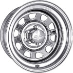 U.S. Wheel 87-5712PL: CHROME DAYTONA 15 x 7 5 x 45 Bolt Circle 425 Back Spacing +6 offset 33 Center Bore 1600 lbs Load Rating | JEGS