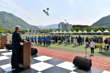 현장스케치(2020년 이전) - 제44회 정선정보공업고등학교 토목과 동문체육대회 상세화면 | 정선열린군수실 > 일하는 정선군수 > 현장스케치... 