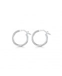  Jewelry Women Amberta Gold Plated on Fine 925 Sterling Silver Pair of Hinged Hoops Diameter Size: 7 15 25 35 45 55 mm Creole... 