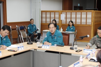 2023년 을지연습 최초상황 보고회 | 상세 | 현장스케치 : 진도군 열린군수실