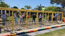 보도자료 > 수원초, 제주형 기적의 놀이터‘높이숲마당’개장 | 제주교육소식