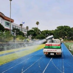 학교소식 > 유치원/초등학교 > 위미초, 서귀포시동부보건소 협조 건물외부 방역 실시 | 제주교육소식
