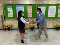 학교소식 > 중학교 > 서귀중앙여중, 운영위원 발전기금(방역용품) 기부 | 제주교육소식