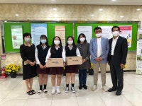 학교소식 > 중학교 > 서귀중앙여중, 운영위원 발전기금(방역용품) 기부 | 제주교육소식