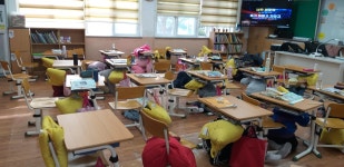 학교소식 > 유치원/초등학교 > 월랑초, 지진대비 훈련 실시 | 제주교육소식