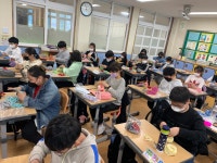 학교소식 > 유치원/초등학교 > 인화초, 2022 탄소중립: 양말목 공예 실시 | 제주교육소식