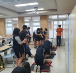 학교소식 > 중학교 > 효돈중, 효돈119 센터와 연계하여 응급상황 대응 역량을 키우다 | 제주교육소식
