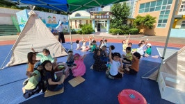 학교소식 > 유치원/초등학교 > 삼성초병설유치원, 온종일 지꺼진 캠핑 놀이 | 제주교육소식