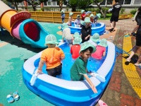 학교소식 > 전체 > 제주중앙초등학교병설유치원 신나는 물놀이! 실시 | 제주교육소식