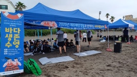 학교소식 > 유치원/초등학교 > 동화초, 5학년 제주특화 연안안전교실(바다생존수영) 운영 | 제주교육소식