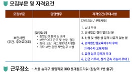 [채용공고] (주)프로에스콤 - 잠실 롯데타워 보안사원 채용공고 | 공지사항 | 커뮤니티 : 경찰경호학전공