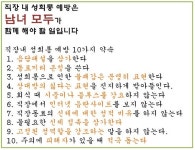 전국공무원노동조합 부산지역본부 중구지부 구청 내 성희롱 예방 10가지 약속 