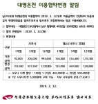 전국공무원노동조합 부산지역본부 남구지부 대영온천 이용협약변경 알림
