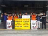 전국공무원노동조합 강원지역본부 동해시지부 연금개악 저지 결의대회 참가 1인시위 (2014.05.30~06.27/시청현관)-2