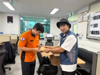 전국공무원노동조합 소방본부 경남소방지부 (25.7.8.)(남해) 여름현장활동 물품 전달 및 노조홍보