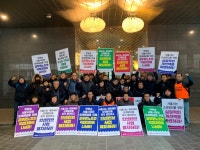 전국공무원노동조합 서울지역본부 강서구지부 제로페이 강제동원 중단 요구 피켓팅 및 서울시 행정1부시장 면담 결과