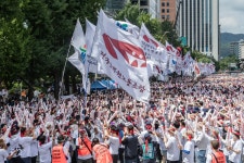 전국공무원노동조합 교육청본부 강원교육청지부 공무원노조, 8일 2만명 규모 공무원노동자 총궐기 대회 진행