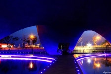 KJCLUB - 인천 광역시 송도 아파트 앞 야경(센트럴 파크)