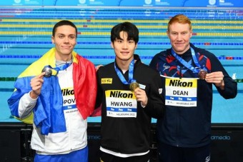 황선우, 세계수영선수권 자유형 200m 금메달···아시아 신기록