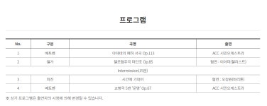 KOPIS | DB검색 ACC 시민오케스트라