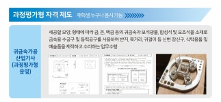 자격증 정보 > 주얼리가죽공예과 - 귀금속산업기사 > 전문기술과정(10개월/과정평가형 운영) > 기술교육과정(1년/국비무료) > 학과안내 | 익산캠퍼스