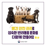 맹견을 기르신다면, ‘이것’ 꼭 받으세요! - 정책뉴스 | 뉴스 | 대한민국 정책브리핑 맹견을 기르신다면, ‘이것’ 꼭 받으세요!