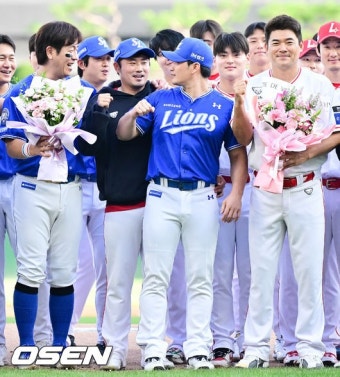 “왕조의 배터리, 마지막 인사”…오승환 은퇴식, 이지영과의 재회에 웃음꽃 [박준형의 ZZOOM] | 미주중앙일보
